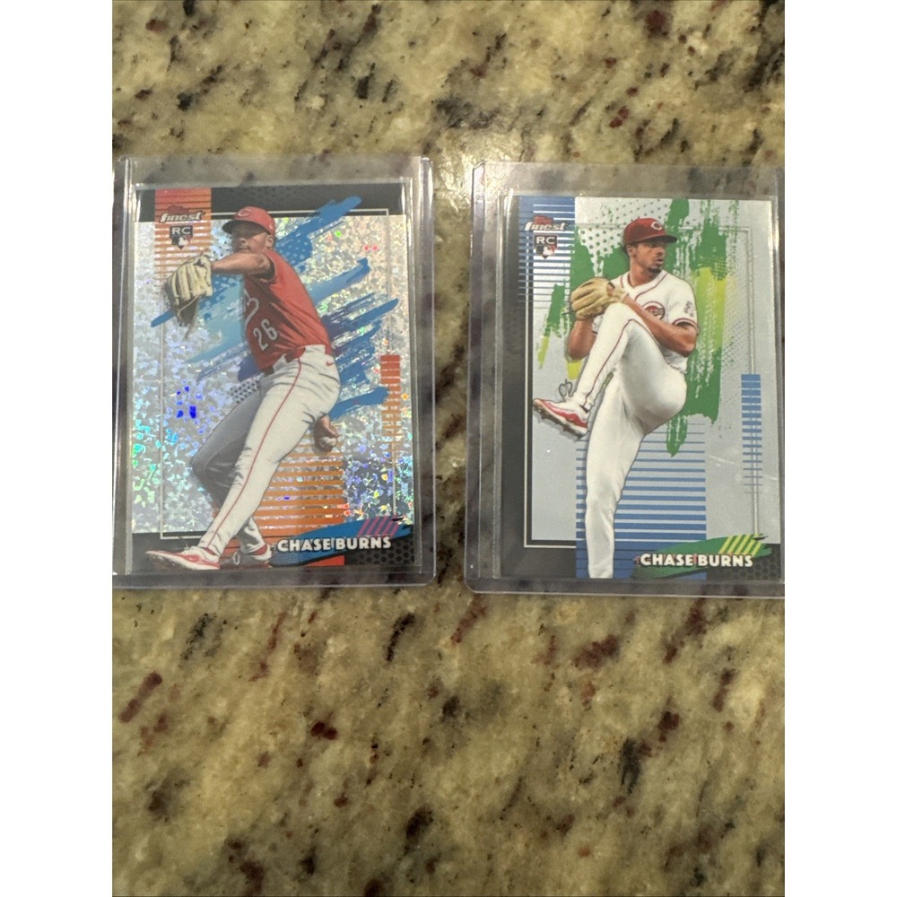 2026 Topps Finest Chase Burns Rookie Mini Diamond Refractor #194 Cincinnati Reds
